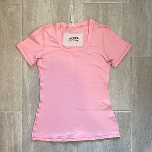 Lululemon Athletica Inspire Every Day Short Sleeve Pink Top Size 8